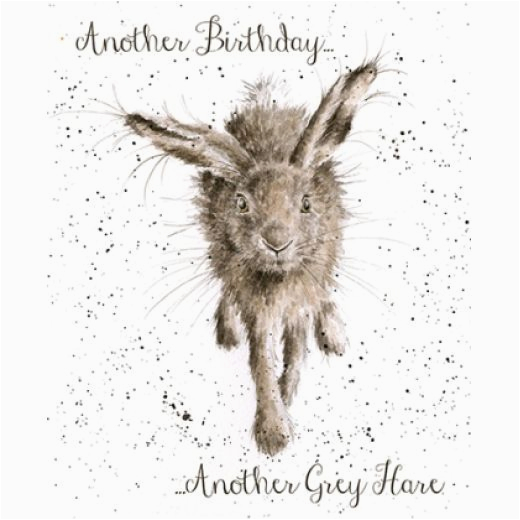 little grey hare card