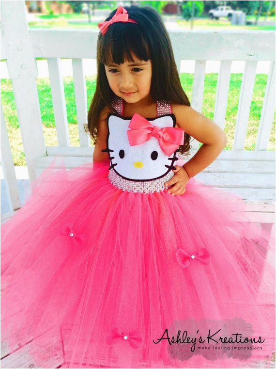 hello kitty tutu dress by shopashleyskreations on etsy