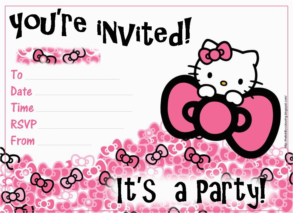 Hello Kitty Birthday Invites Free Printables Pretty Practical Mom Free Printable Hello Kitty Invitations