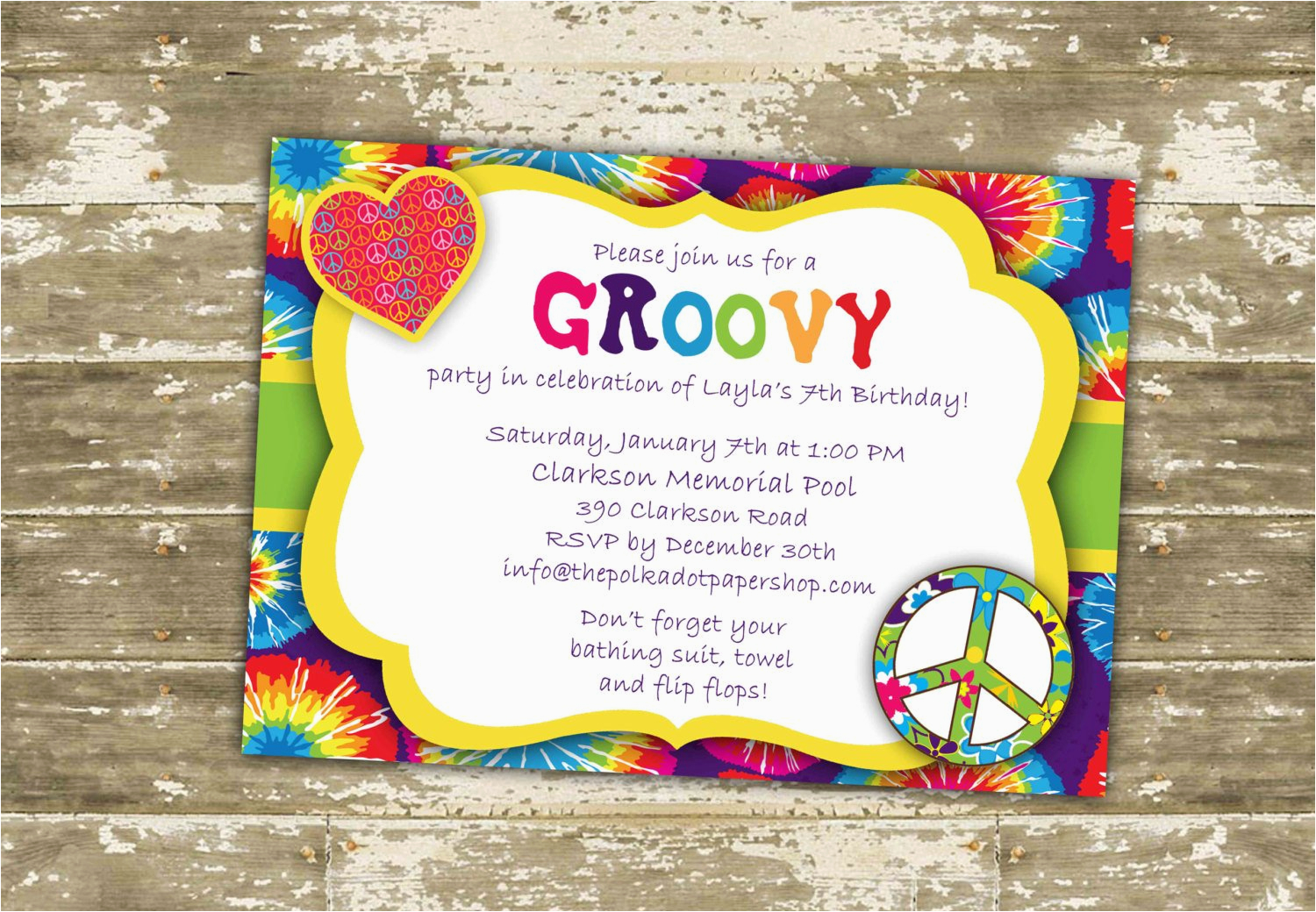 hippie invitation invite hippie birthday