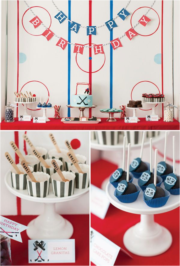 Hockey Birthday Decorations Hockey Party On Pinterest Hockey Birthday Hockey