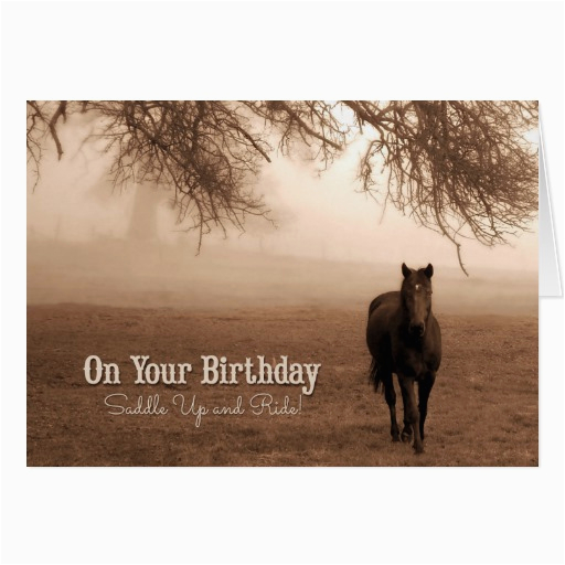 funny birthday card western themed horse 137114467743573454