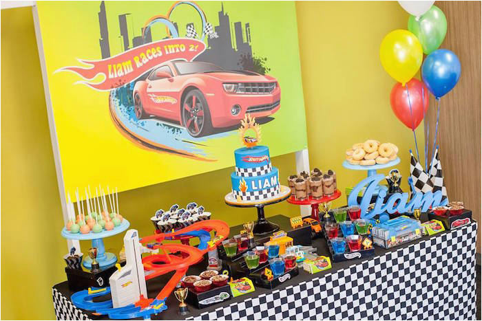 hot wheels car birthday party