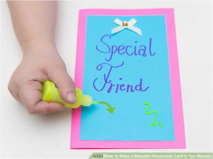 how to make a beautiful handmade card in ten minutes