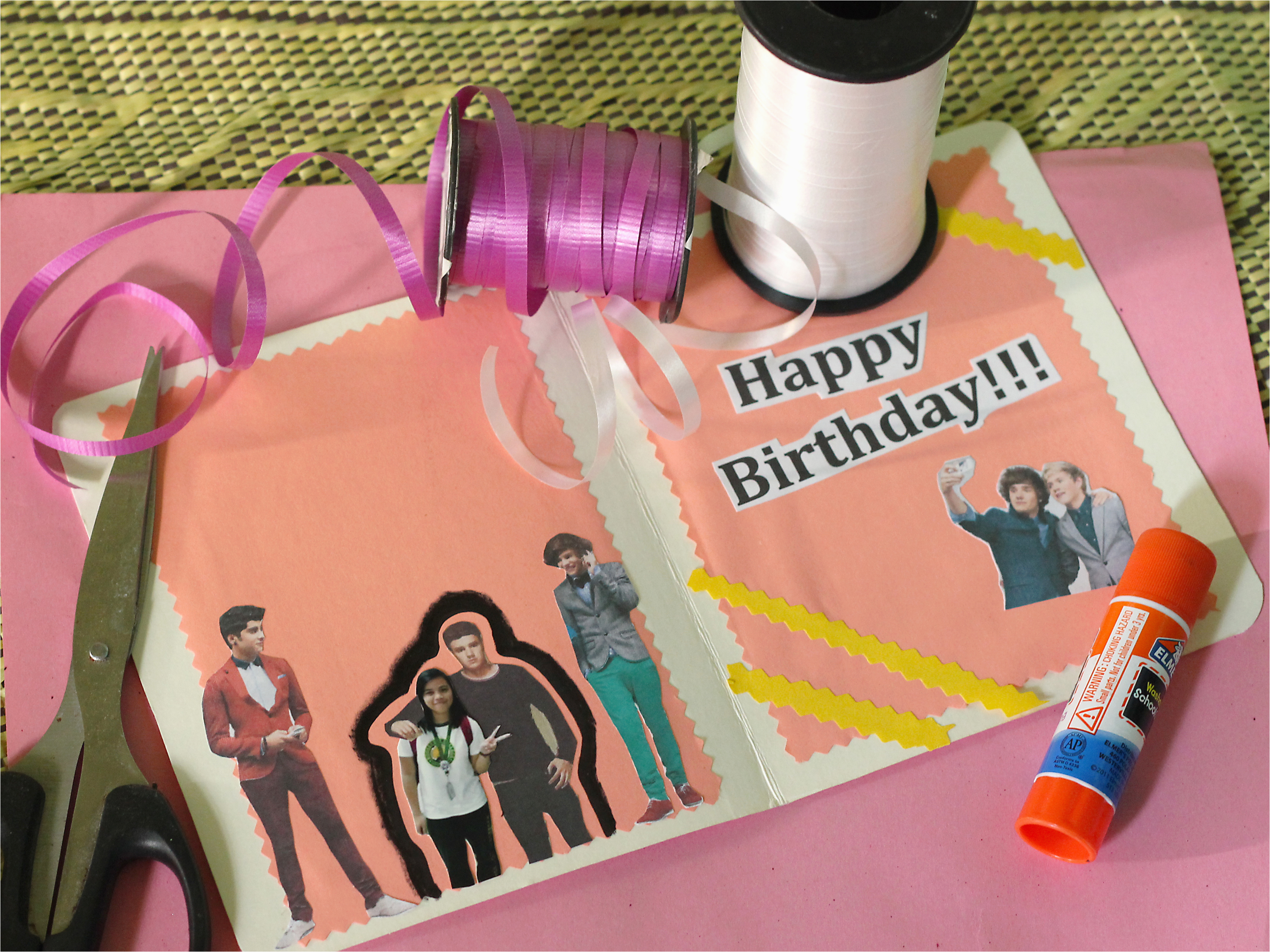 how to make a birthday card for a one direction fan 7 steps