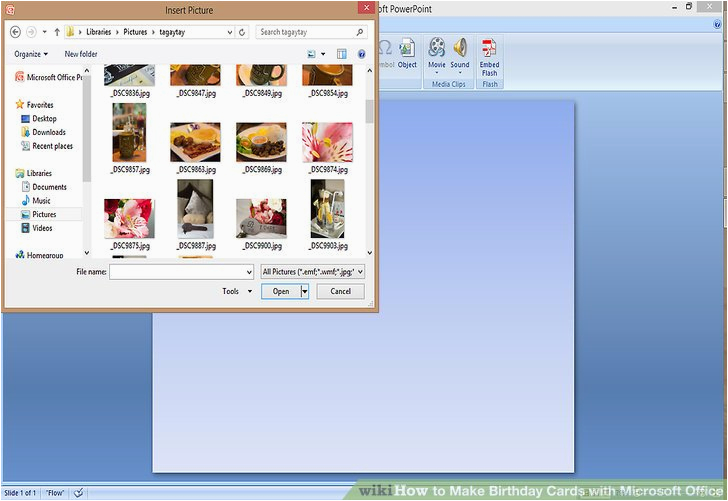 how to make birthday cards with microsoft office with