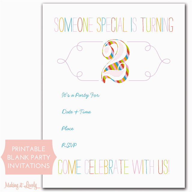 rainbow birthday party invitations free printable