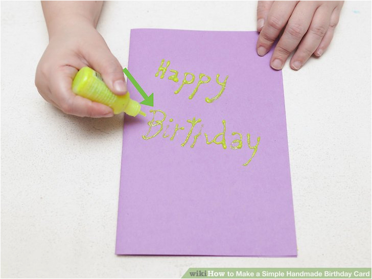 make a simple handmade birthday card