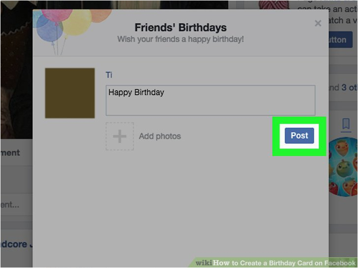 3 ways to create a birthday card on facebook wikihow