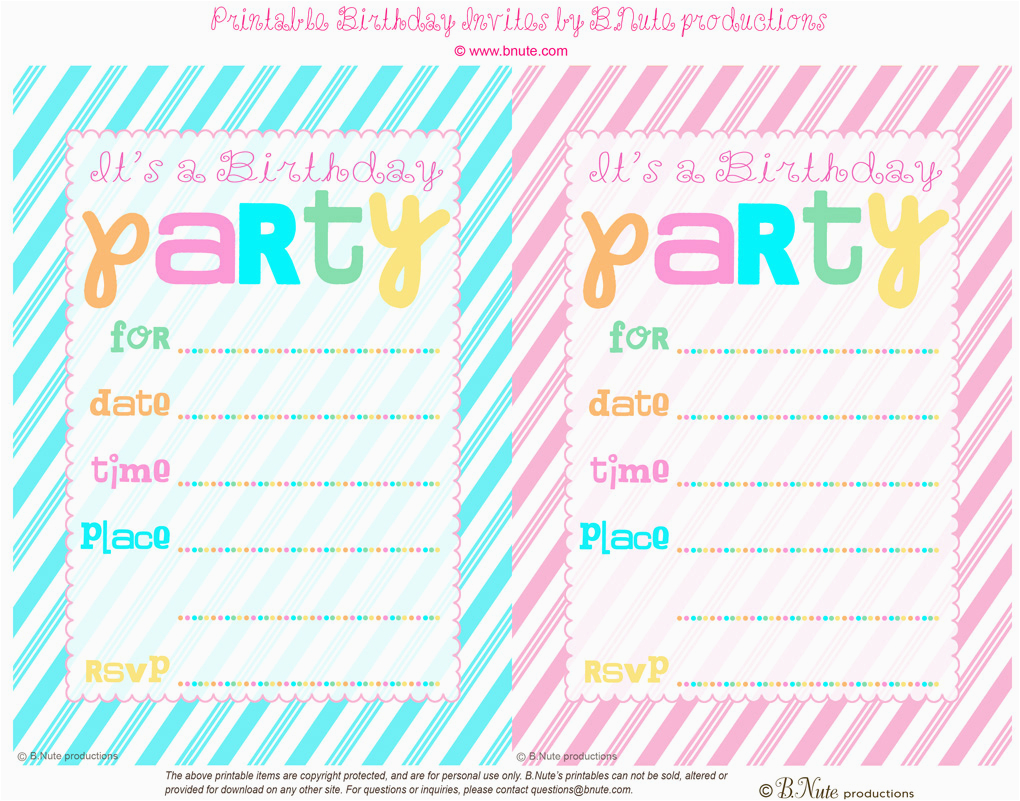 How To Print Birthday Invitations At Home