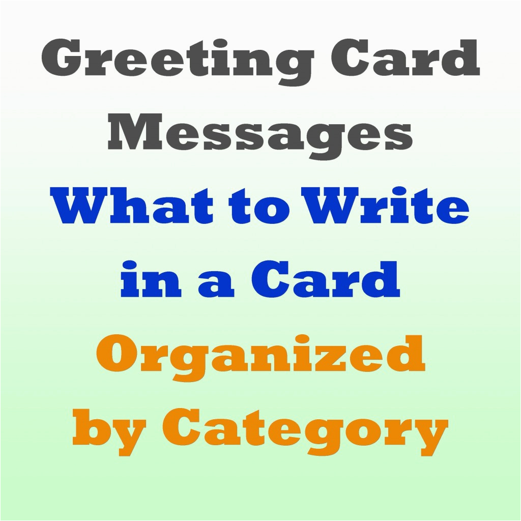 greeting card messages examples of what to write