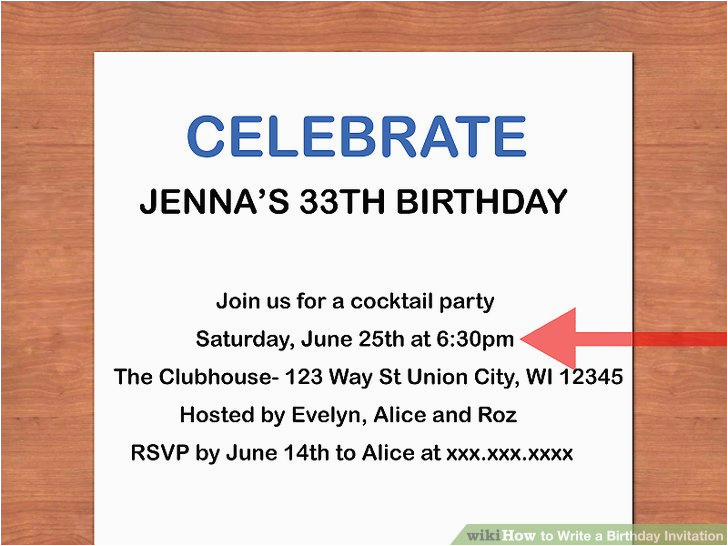 how to write a birthday invitation 14 steps with pictures
