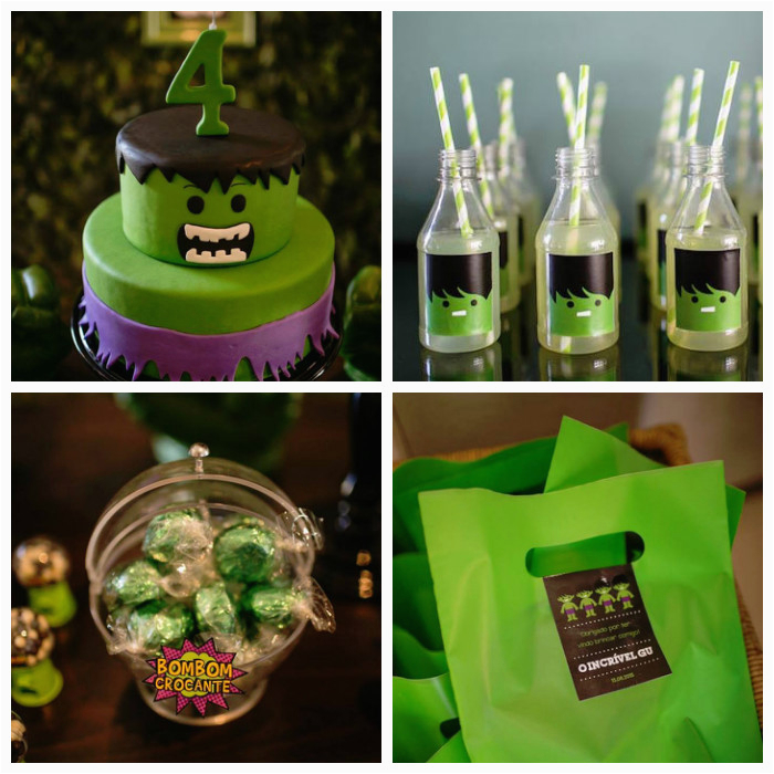 incredible hulk themed birthday party