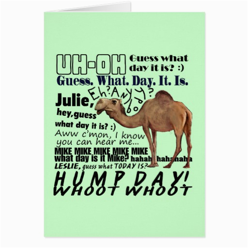 hump day greeting card zazzle