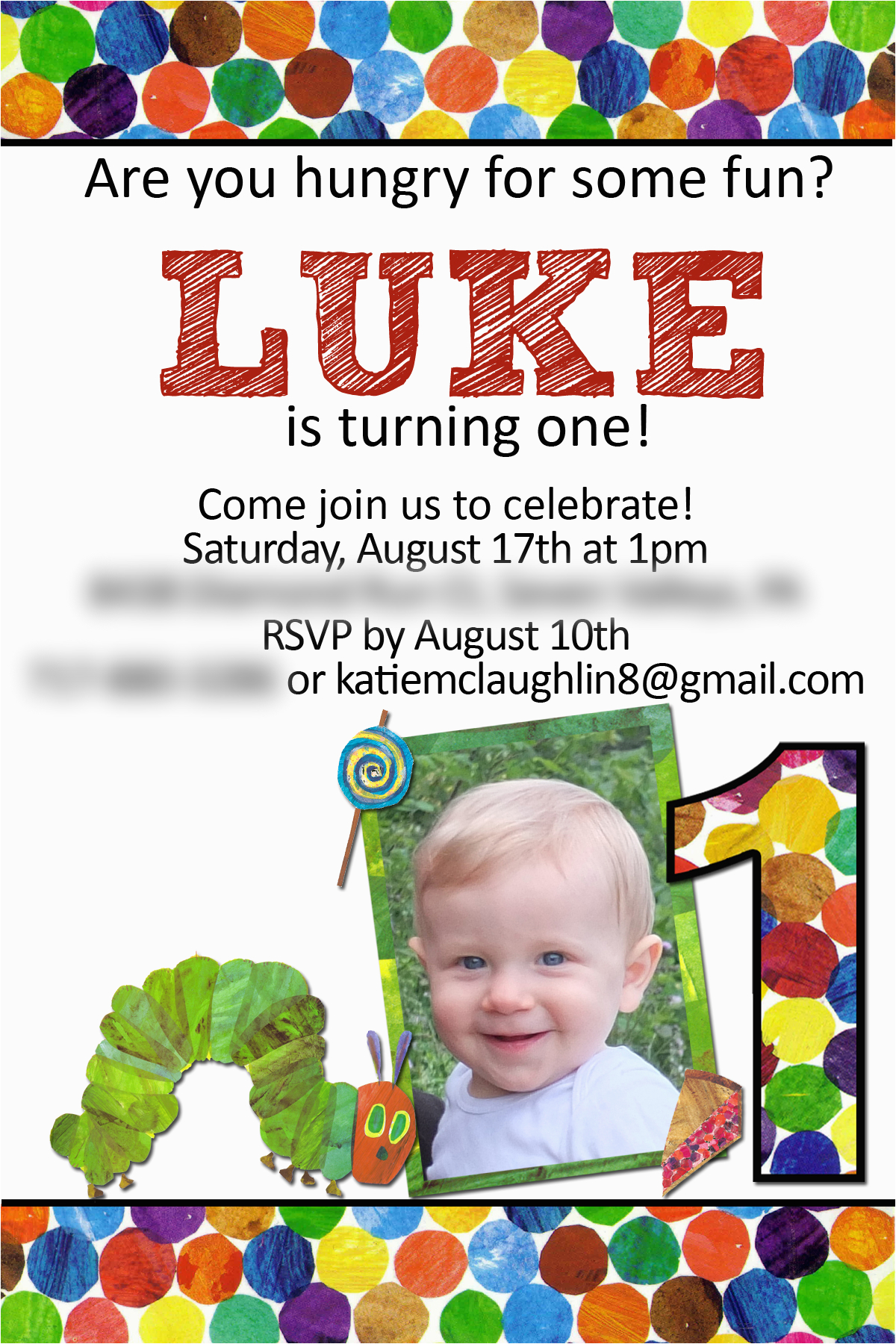 Hungry Caterpillar Birthday Invites the Very Hungry Caterpillar Birthday Party Pick Any Two