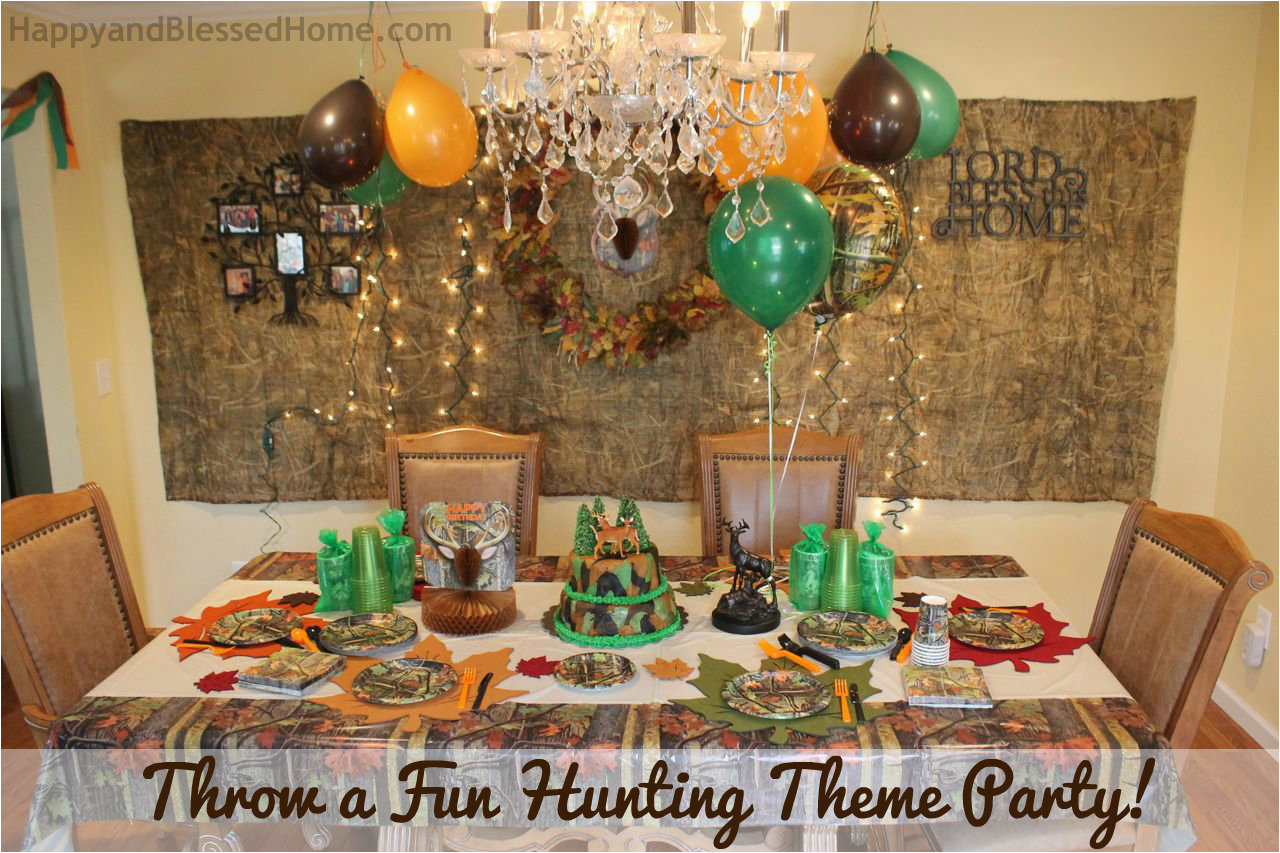 camouflage hunting theme party fun