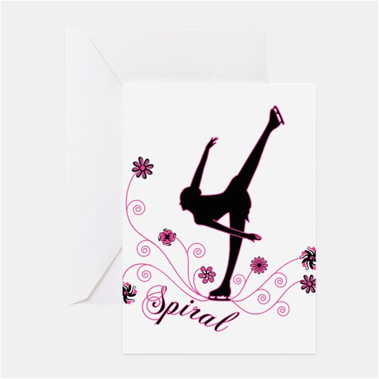 figure skating greeting cards cafepress