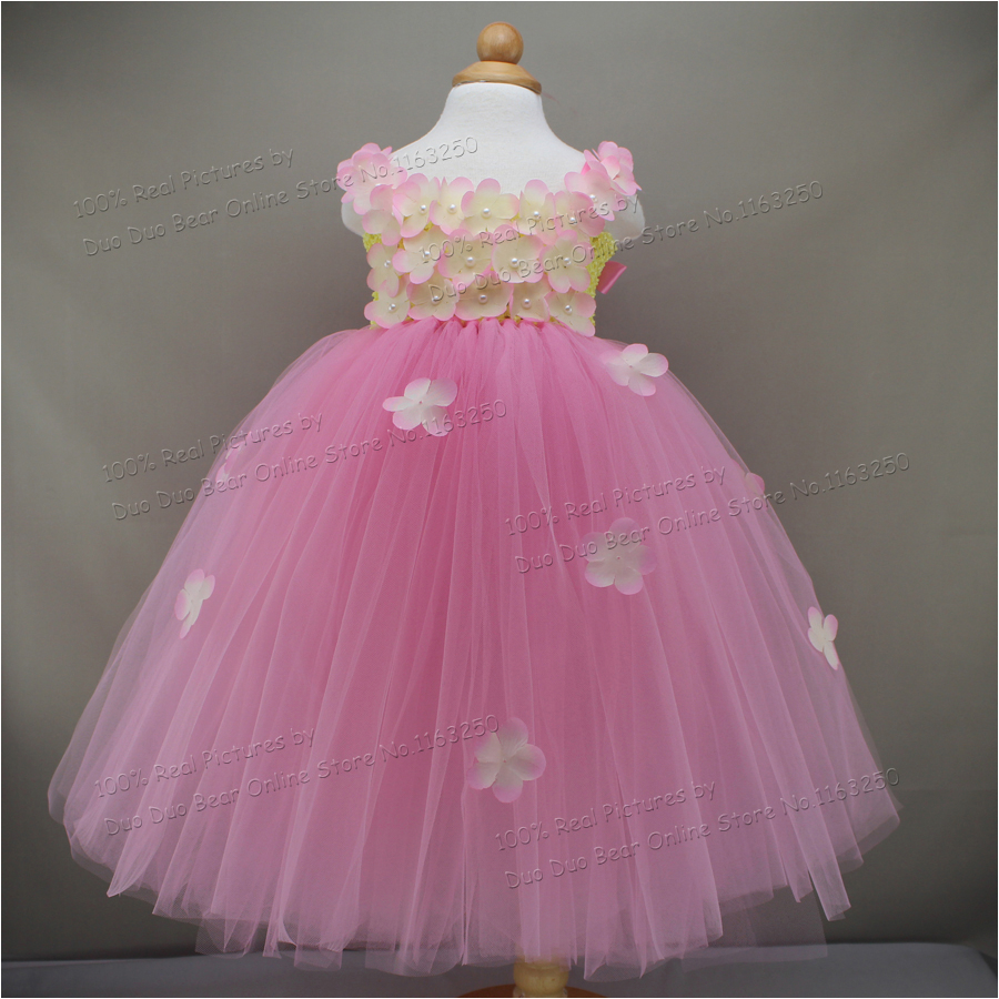 beautiful flower tutu 2 1 year girl baby birthday dress