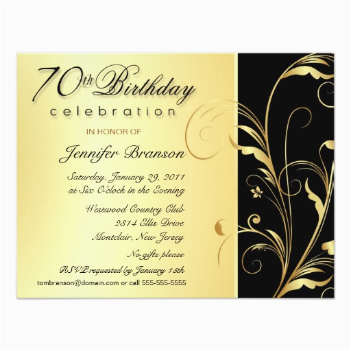 Invitation Wording for 70th Birthday Surprise Party 70th Birthday Surprise Party Invitations Zazzle