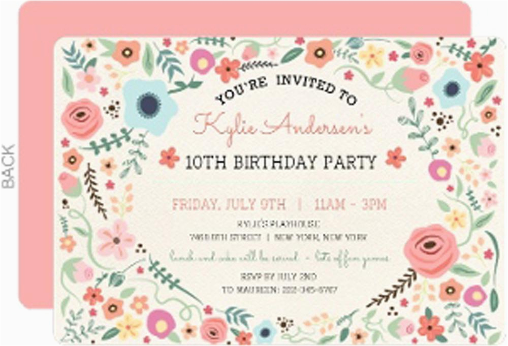 teen birthday invitations