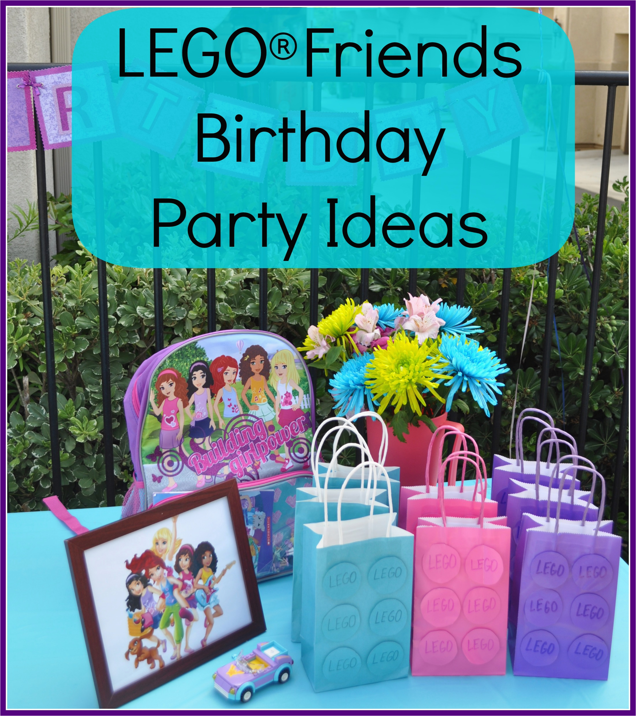 lego friends birthday party invitations