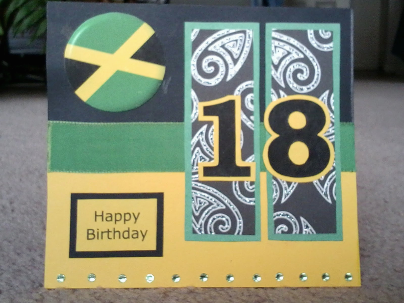 michaes birthday card jamaican inspired