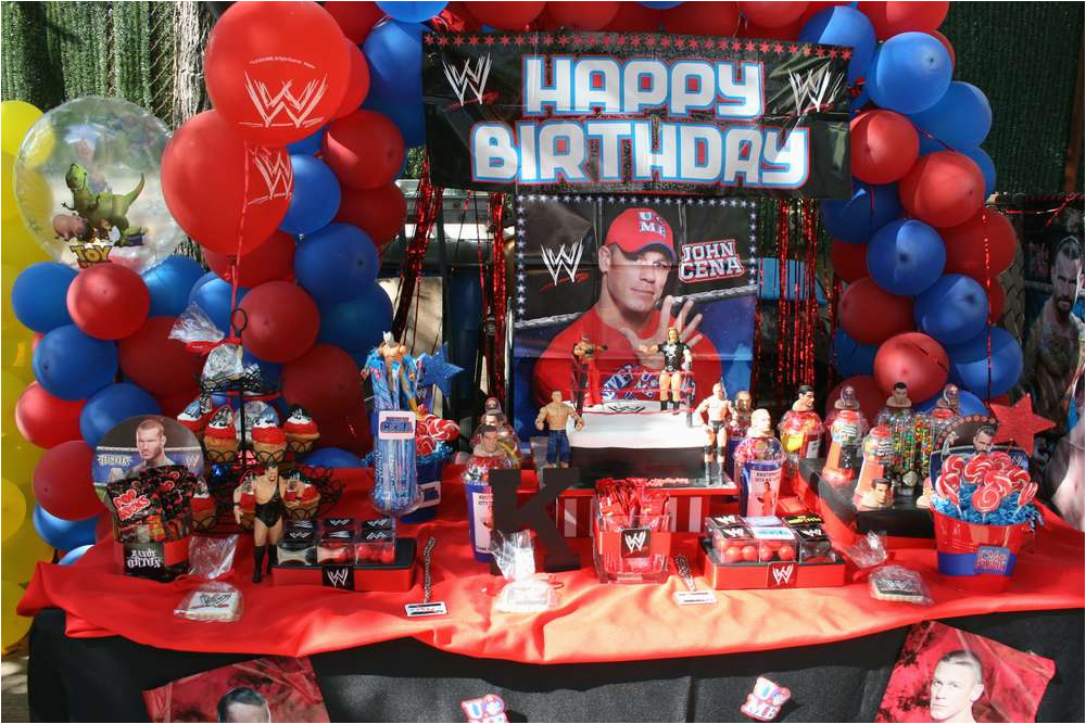 wwe party birthday party ideas photo 3 of 3 catch my party 3