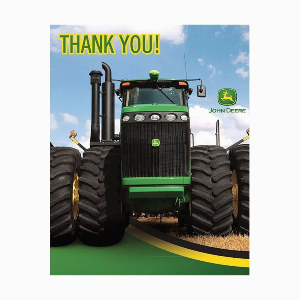 8 john deere farm tractor happy birthday party thank you