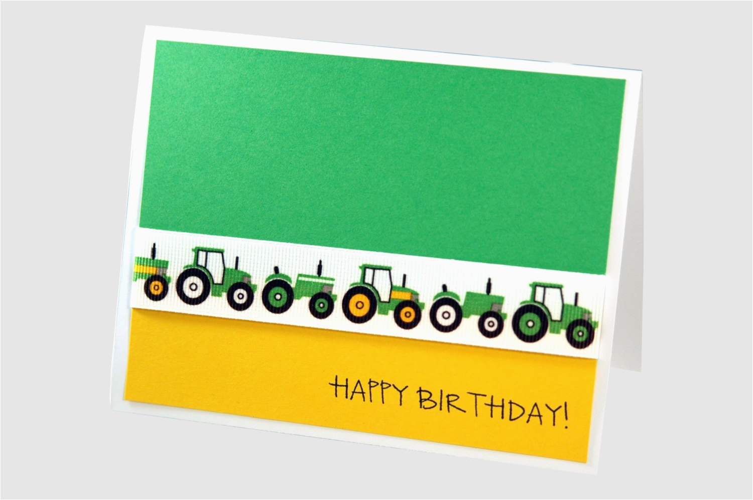 boy birthday card tractor birthday card