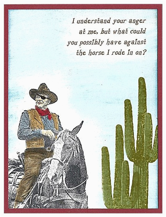 john wayne greeting card