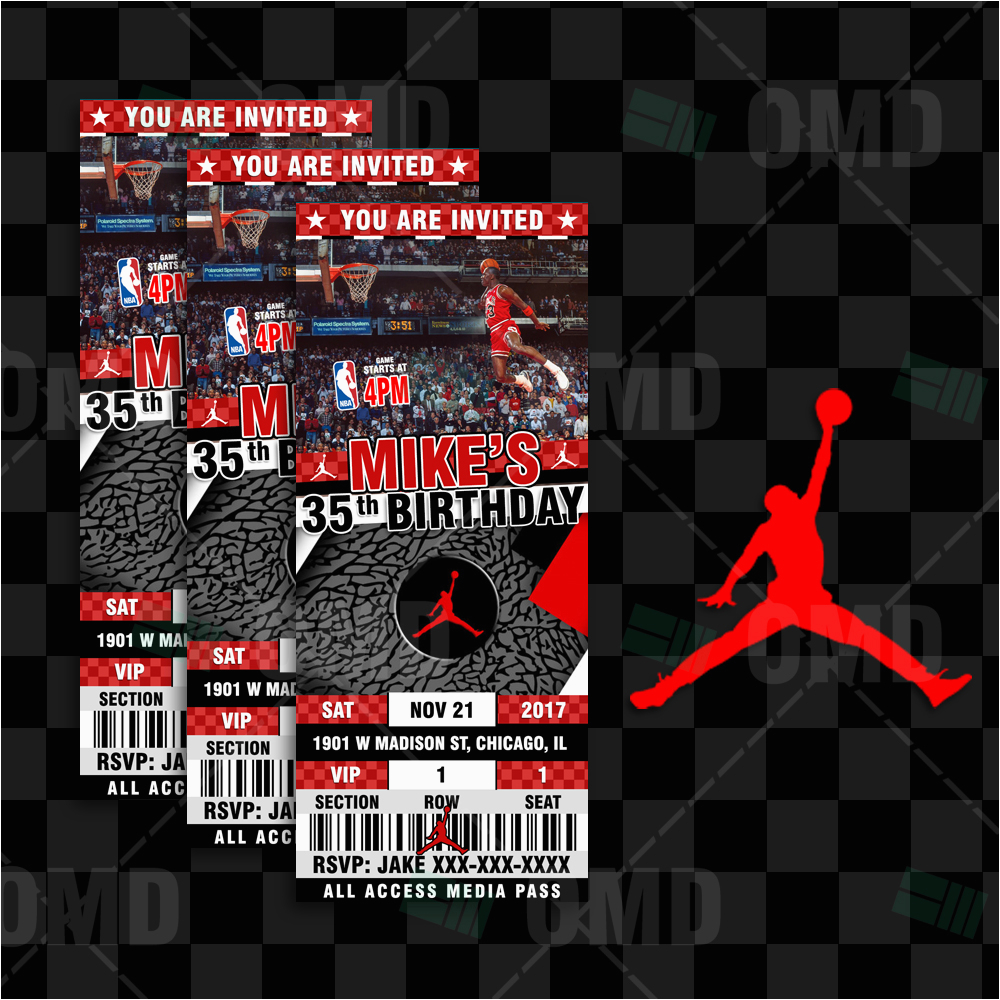 jordan party invite