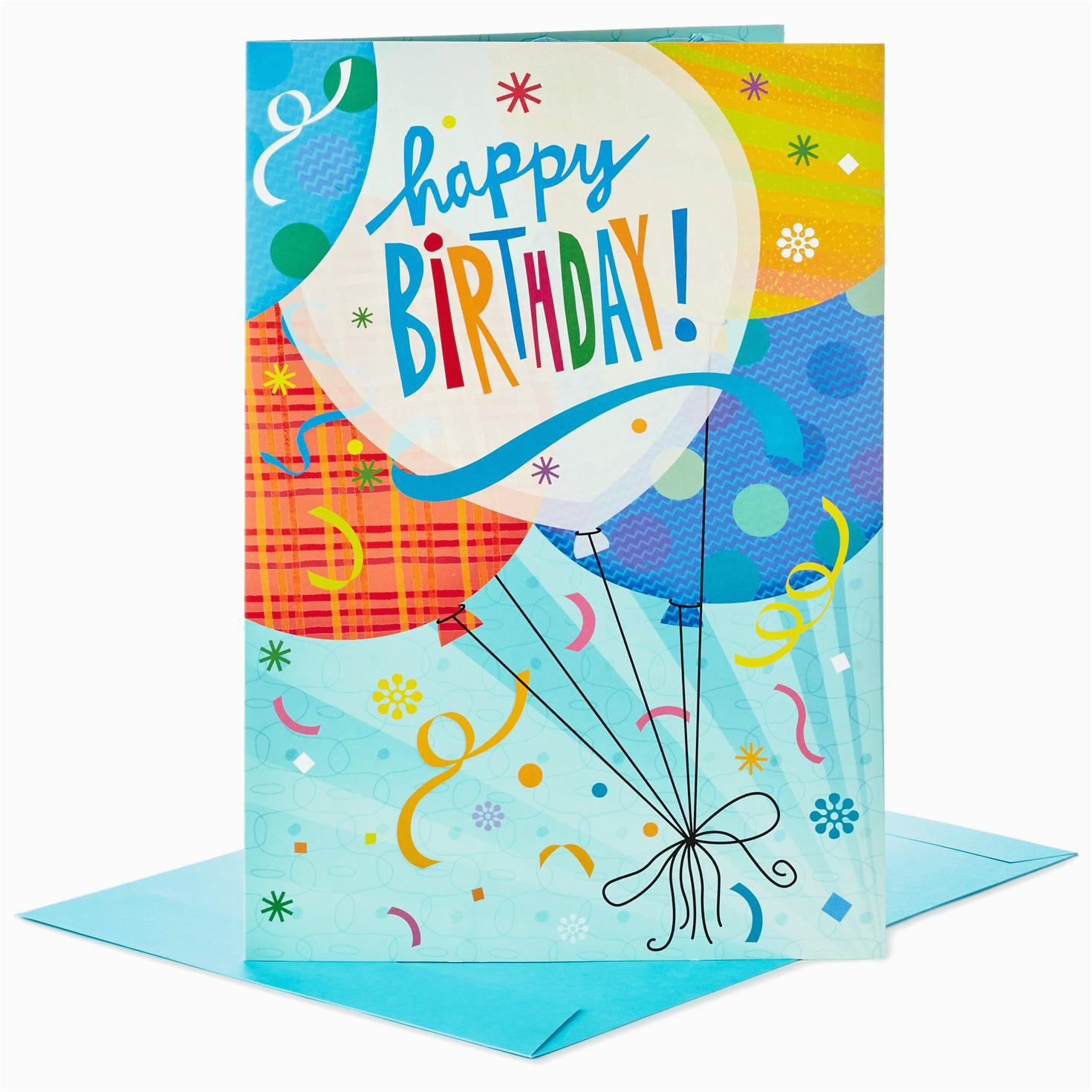 balloons for fun pop up jumbo birthday card 16