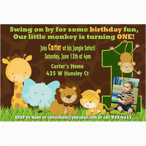 safari birthday invitations