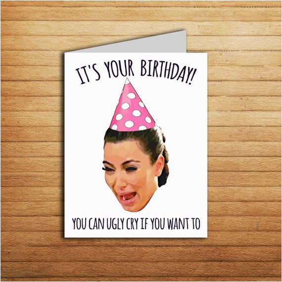 kim kardashian birthday card printable
