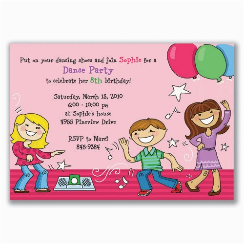 kids birthday party invitation wording 3
