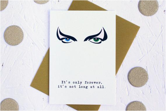 birthday card greeting card labyrinth card david bowie