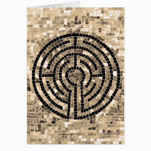 labyrinth v greeting card zazzle