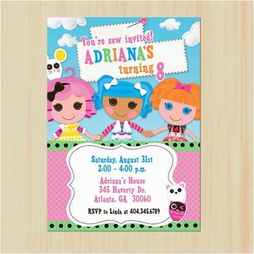 post lalaloopsy birthday invitations printable 75573