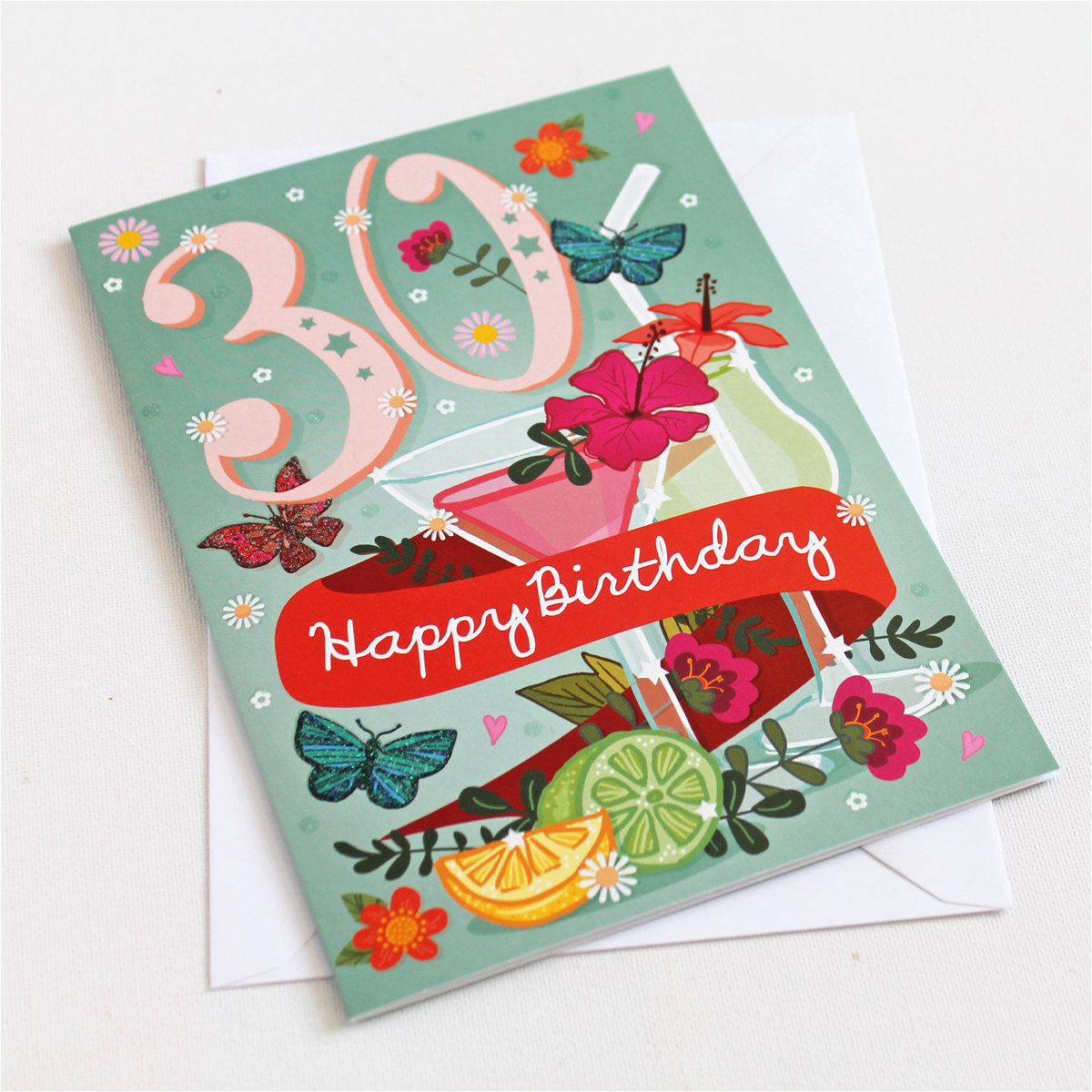 30th birthday card large a5 female birthday card happy