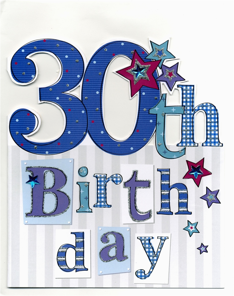 large 30th birthday greeting card cards love kates