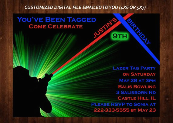 laser tag themed birthday party