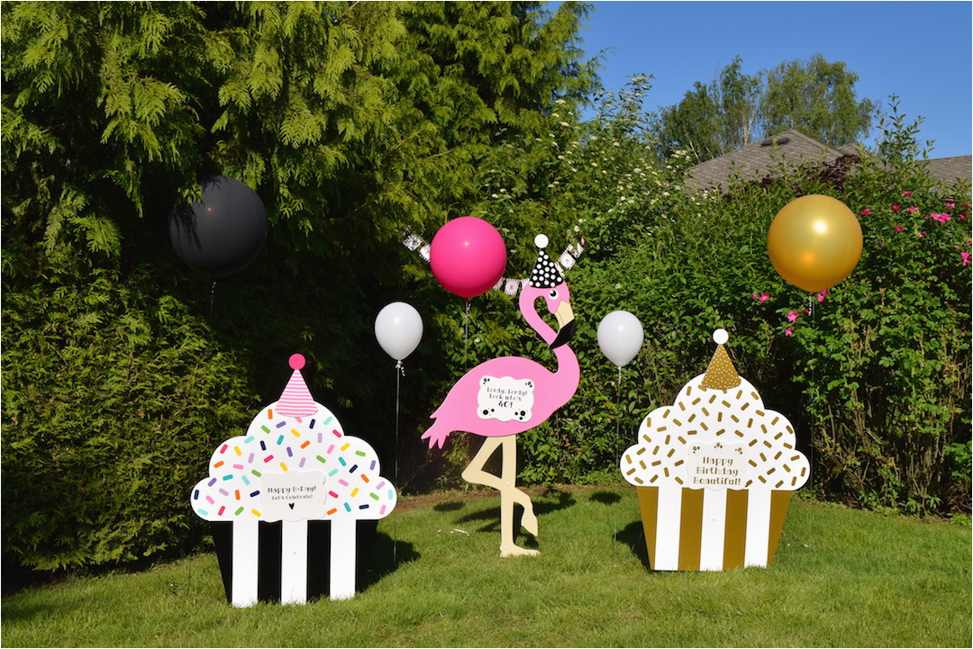 Lawn Decorations for Birthdays Home Yard Announcements