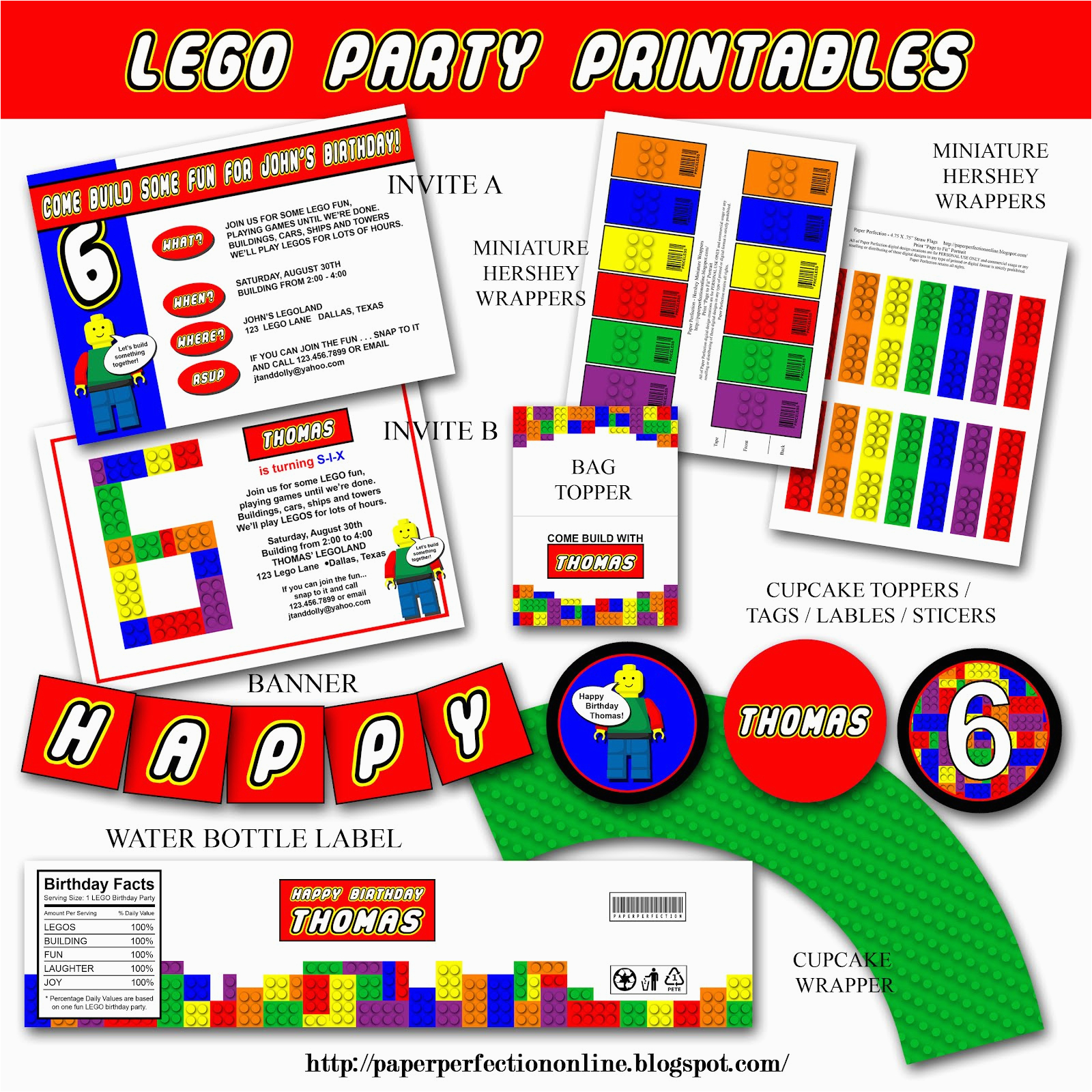 lego party invitations with photo image eysachsephoto com