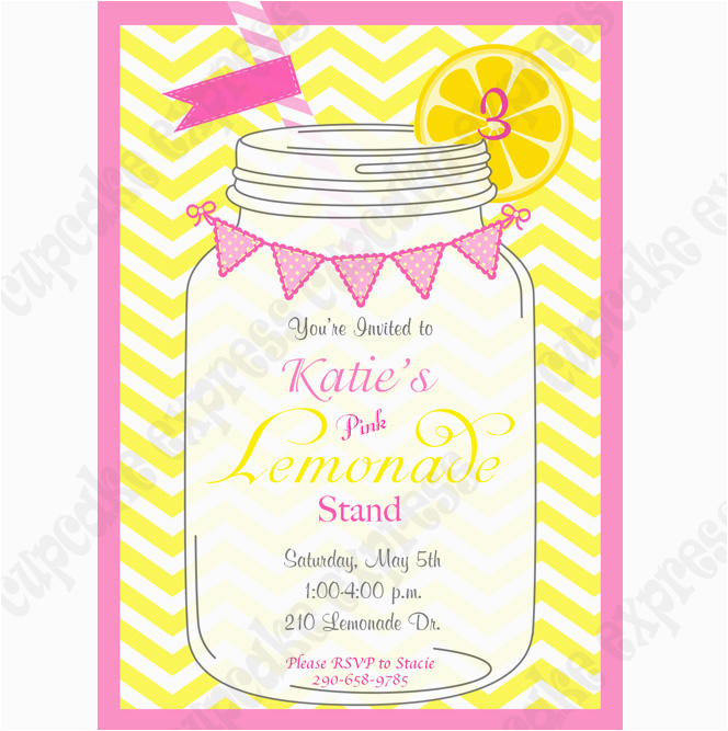 pink lemonade printable invitation 1 diy