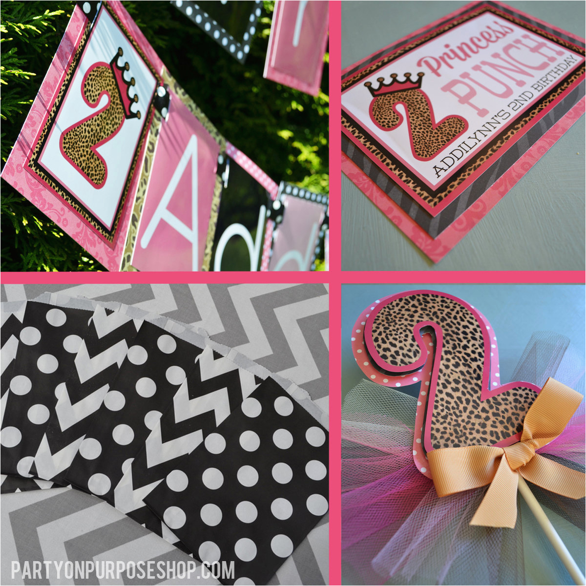 leopard print princess birthday party