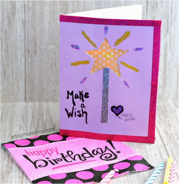 make a wish light up birthday card