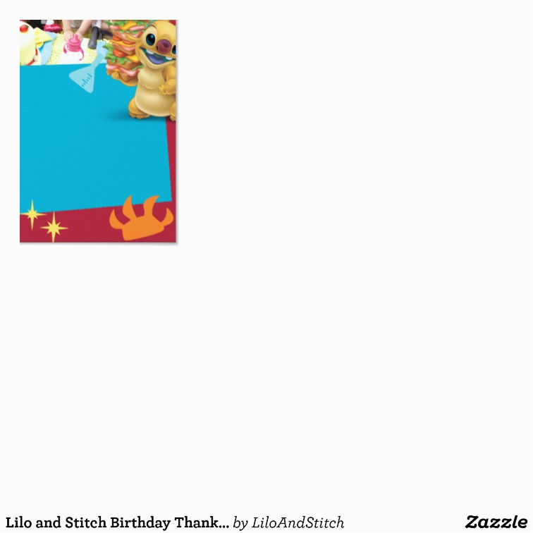 lilo and stitch birthday thank you cards 161650649415421733