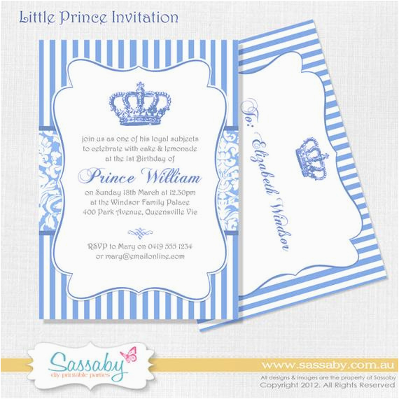princess birthday party invitation diy printable