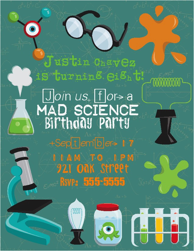 mad scientist birthday party