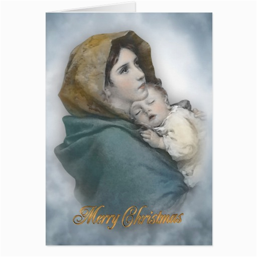christmas nativity the madonna religious card 137782193366006103